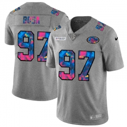 San Francisco 49ers 97 Nick Bosa Men Nike Multi Color 2020 NFL Crucial Catch NFL Jersey Greyheather San Francisco 49ers 97 Nick Bosa Men Nike Multi Color 2020 NFL Crucial Catch NFL Jersey Greyheather