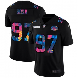 San Francisco 49ers 97 Nick Bosa Men Nike Multi Color Black 2020 NFL Crucial Catch Vapor Untouchable Limited Jersey San Francisco 49ers 97 Nick Bosa Men Nike Multi Color Black 2020 NFL Crucial Catch Vapor Untouchable Limited Jersey