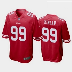 men javon kinlaw san francisco 49ers scarlet game jersey  men javon kinlaw san francisco 49ers scarlet game jersey