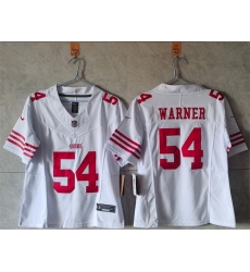 Women San Francisco 49ers 54 Fred Warner White F U S E Vapor Untouchable Stitched Jersey Women San Francisco 49ers 54 Fred Warner White F U S E Vapor Untouchable Stitched Jersey