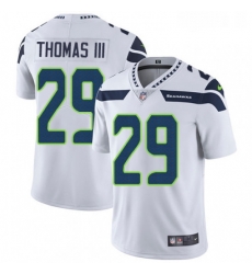 Mens Nike Seattle Seahawks 29 Earl Thomas III White Vapor Untouchable Limited Player NFL Jersey