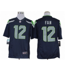 Nike Seattle Seahawks 12 Fan blue Limited NFL Jersey