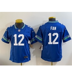 Women Seattle Seahawks 12 Fan Royal 2024 F U S E Throwback Vapor Limited Stitched Football Jersey Women Seattle Seahawks 12 Fan Royal 2024 F U S E Throwback Vapor Limited Stitched Football Jersey