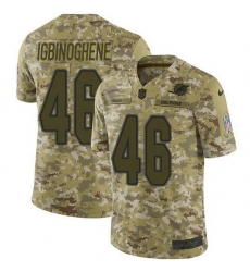 Nike Dolphins 46 Noah Igbinoghene Camo Men Stitched NFL Limited 2018 Salute To Service Jersey