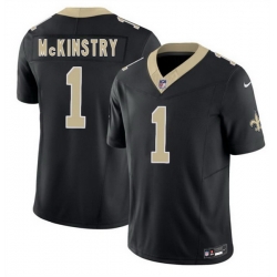 Men New Orleans Saints  1 Kool Aid McKinstry Black 2026 F U S E Vapor Limited Stitched Football Jersey