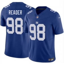Men New York Giants  98 D J  Reader Blue 2026 F U S E  Vapor Untouchable Limited Stitched Jersey