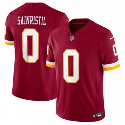 Men Washington Commanders  0 Mike Sainristil Burgundy 2026 F U S E  Vapor Limited Stitched Football Jersey