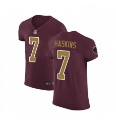 Mens Washington Redskins 7 Dwayne Haskins Burgundy Red Alternate Vapor Untouchable Elite Player Football Jersey