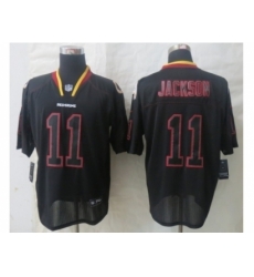 Nike Washington RedSkins 11 DeSean Jackson Black Elite Lights Out NFL Jersey