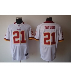 Nike Washington Redskins 21 Fred Taylor White Elite NFL Jersey