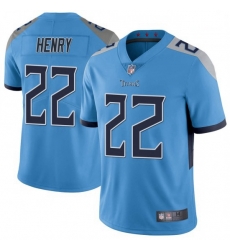 Men Tennessee Titans 22 Derrick Henry Light Blue Vapor Untouchable Limited Jersey