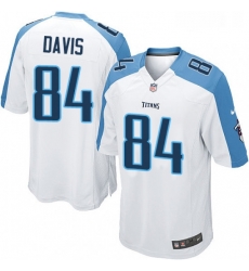 Mens Nike Tennessee Titans 84 Corey Davis Game White NFL Jersey