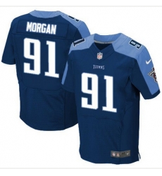 Nike Tennessee Titans #91 Derrick Morgan Navy Blue Alternate Mens Stitched NFL Elite Jersey