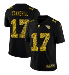 Tennessee Titans 17 Ryan Tannehill Men Nike Leopard Print Fashion Vapor Limited NFL Jersey Black