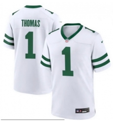 Men New York Jets 1 Azareye h Thomas White 2026 Draft F U S E Vapor Untouchable Limited Stitched Jersey