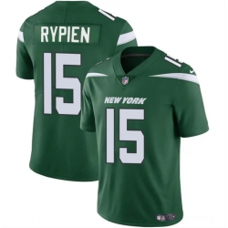 Men New York Jets 15 Brett Rypien Green Vapor Untouchable Limited Stitched Jersey