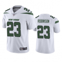 Men's New York Jets #23 James Robinson White Vapor Untouchable Limited Stitched Jersey