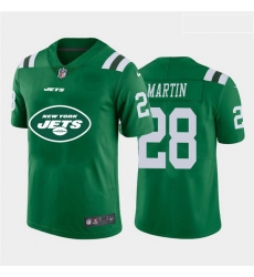 Nike Jets 28 Curtis Martin Green Team Big Logo Vapor Untouchable Limited Jersey