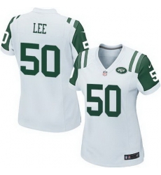 Nike Jets #50 Darron Lee White Womens Stitched NFL Elite Jersey