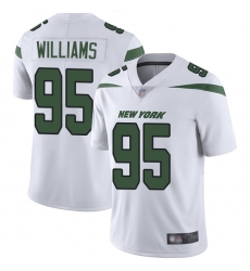 Jets 95 Quinnen Williams White Youth Stitched Football Vapor Untouchable Limited Jersey