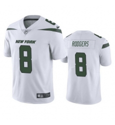 Youth New York Jets 8 Aaron Rodgers White Vapor Untouchable Limited Stitched Jersey