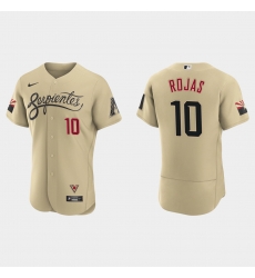 Arizona Diamondbacks 10 Josh Rojas Men Nike 2021 City Connect Authentic MLB Jersey Gold