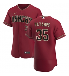 Men Arizona Diamondbacks 35 Joel Payamps Men Nike Crimson Flex Base Alternate Team MLB Jersey