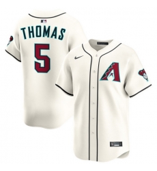 Men Arizona Diamondbacks Nike Home Limited Jersey Cream Thomas Alek 5