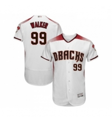 Mens Arizona Diamondbacks 99 Taijuan Walker White Home Authentic Collection Flex Base Baseball Jersey