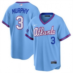 Men Atlanta Braves  3 Dale Murphy Powder Blue 2026 City Connect Stadium Stitched Baseball Jersey