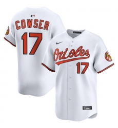 Men Baltimore Orioles Nike Home Limited Jersey White Cowser Colton 17
