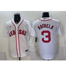 Men Boston Red Sox 3 Ceddanne Rafaela White Cool Base Stitched Baseball Jersey Men Boston Red Sox 3 Ceddanne Rafaela White Cool Base Stitched Baseball Jersey