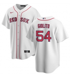 Men Boston Red Sox 54 Lucas Giolito White Cool Base Stitched Baseball Jersey