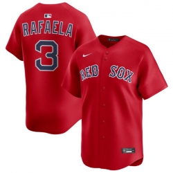 Men Boston Red Sox Nike Home Limited Jersey Red Rafaela Ceddanne 3
