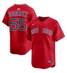 Men Boston Red Sox Nike Home Limited Jersey Red Suarez Ranger 55