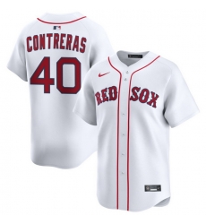 Men Boston Red Sox Nike Home Limited Jersey White Contreras Willson 40