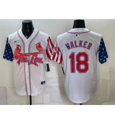 Men St Louis Cardinals 18 Jordan Walker 2026 White Independence Day Vapor Premier Limited Stitched Baseball Jersey Men St Louis Cardinals 18 Jordan Walker 2026 White Independence Day Vapor Premier Limited Stitched Baseball Jersey