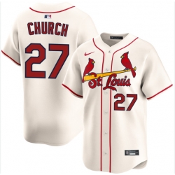 Men St Louis Cardinals 27 Nathan Church Ice Cream Alternate Limited Stitched Baseball Jersey