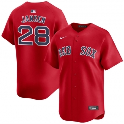 Youth Boston Red Sox 28 Danny Jansen Red 2024 Alternate Limited Stitched Baseball Jersey