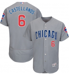 Cubs 6 Nick Castellanos Gray Flexbase Jersey