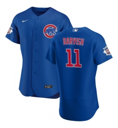 Men Chicago Cubs 11 Yu Darvish Men Nike Royal Alternate 2020 Flex Base Player Jersey