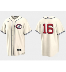 Men Chicago Cubs 16 Patrick Wisdom 2022 Cream Field Of Dreams Cool Base Stitched Baseball Jersey