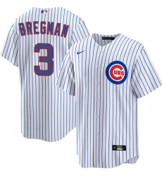 Men Chicago Cubs 3 Alex Bregman White 2026 Cool Base Limited Stitched Baseball Jersey