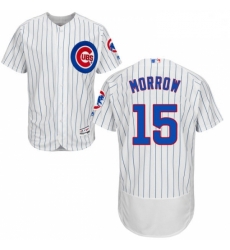 Mens Majestic Chicago Cubs 15 Brandon Morrow White Home Flex Base Authentic Collection MLB Jersey