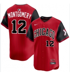 Men Chicago White Sox Colson Montgomery #12 Red Limited Stitched Baseball Jersey Men Chicago White Sox Colson Montgomery #12 Red Limited Stitched Baseball Jersey