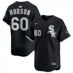 Men Chicago White Sox Nike Black Alternate Limited Jersey Hudson Bryan 60