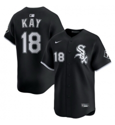 Men Chicago White Sox Nike Black Alternate Limited Jersey Kay Anthony 18