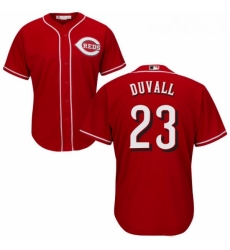 Youth Majestic Cincinnati Reds 23 Adam Duvall Replica Red Alternate Cool Base MLB Jersey