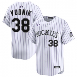 Men Colorado Rockies Nike White Alternate Limited Jersey Vodnik Victor 38