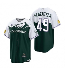 Men Nike Nike Colorado Rockies #49 Antonio Senzatela City Connect Stitched Cool Base Baseball Jersey